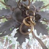 Glass chandelier and brass perfect working order