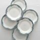 6 antique ironstone dinner plates "Lucy" Saint Amand