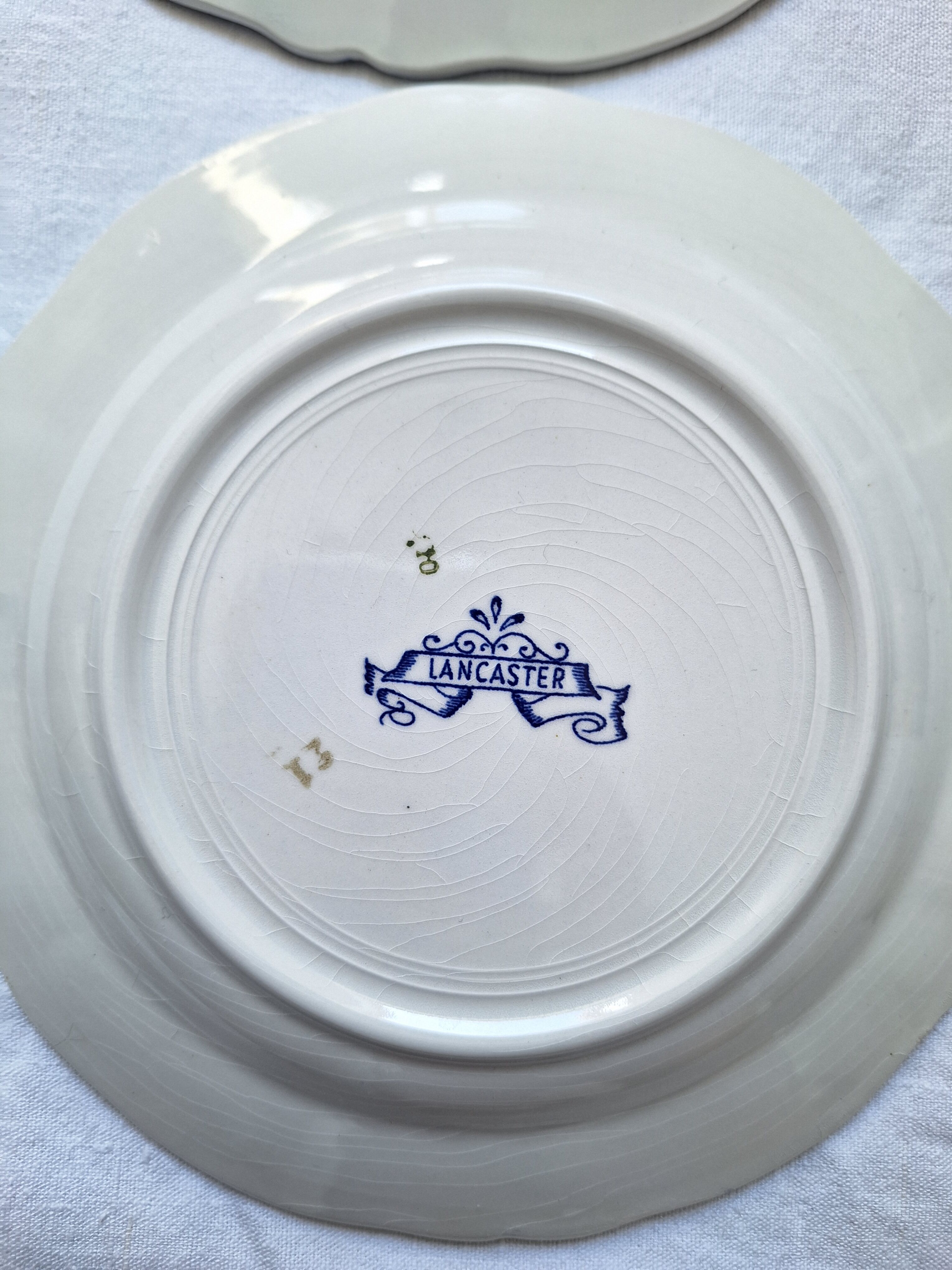 Dessert plates Sarreguemines Lancaster