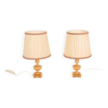 Paire de lampes de table des années 1970 par Sciolari, Italie