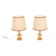 1970s Pair of table lamps by Sciolari, Italy