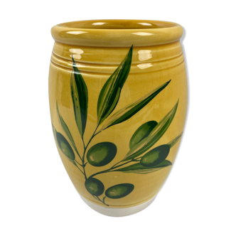 Provençal style vase decoration olives 22cm