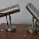 Brushed metal wall lights 1970 (tube)