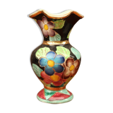 Vallauris ceramic vase with floral decoration