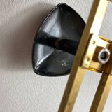 1960s wall-mounted coat rack with 3 hooks