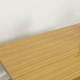 Vintage wooden coffee table with chrome base