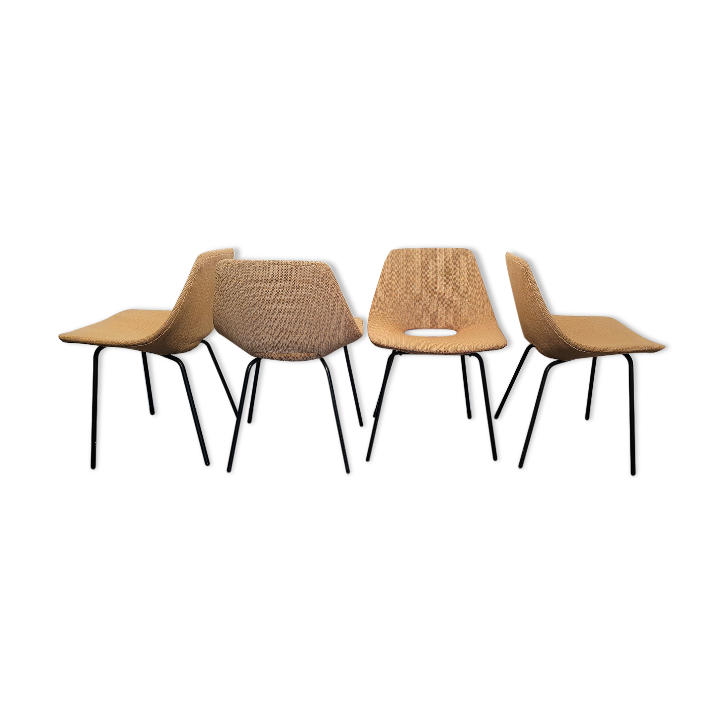 Suite of 4 chairs of Pierre Guariche model amsterdam . 1955