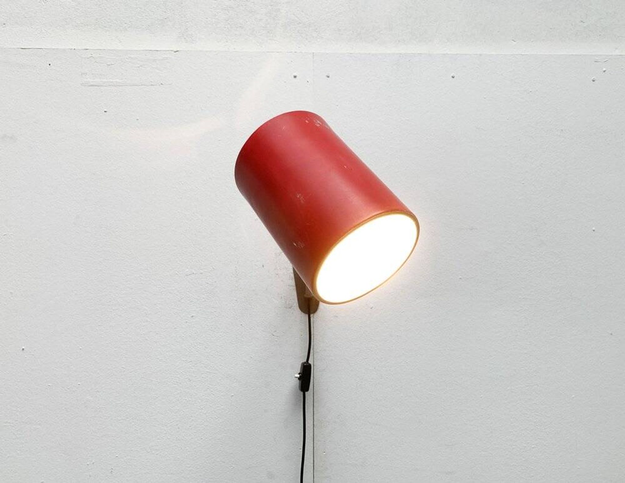 German minimalist wall lamp from the mid-century by Hala, 1960s.