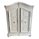 Two-door painted wardrobe, Louis XIV style, Alsatian regional work.