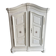 Two-door painted wardrobe, Louis XIV style, Alsatian regional work.