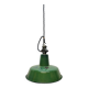 Industrial Green Enamel  Lamp, 1960s