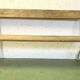 19th century patinated iron cast iron garden bench