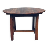 Popular Work Oak Extendable Dining Table, France, 1930s