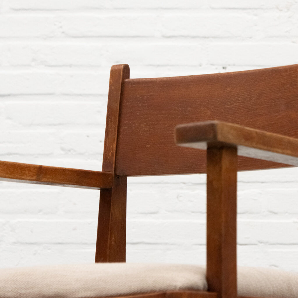 Chaise d'école Art déco néerlandaise de La Haye