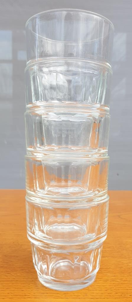 Set 5 glasses stackable Duralex