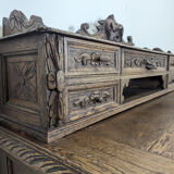Louis XIII style oak desk