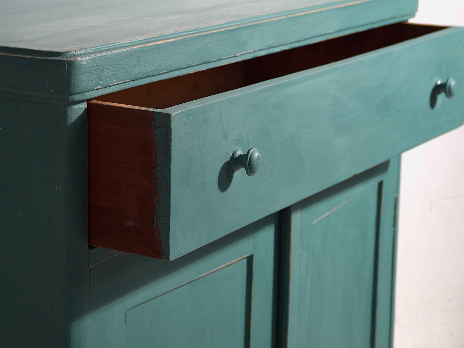 Antique Emerald Green Bedroom Chest of Drawers (c.1920) #4