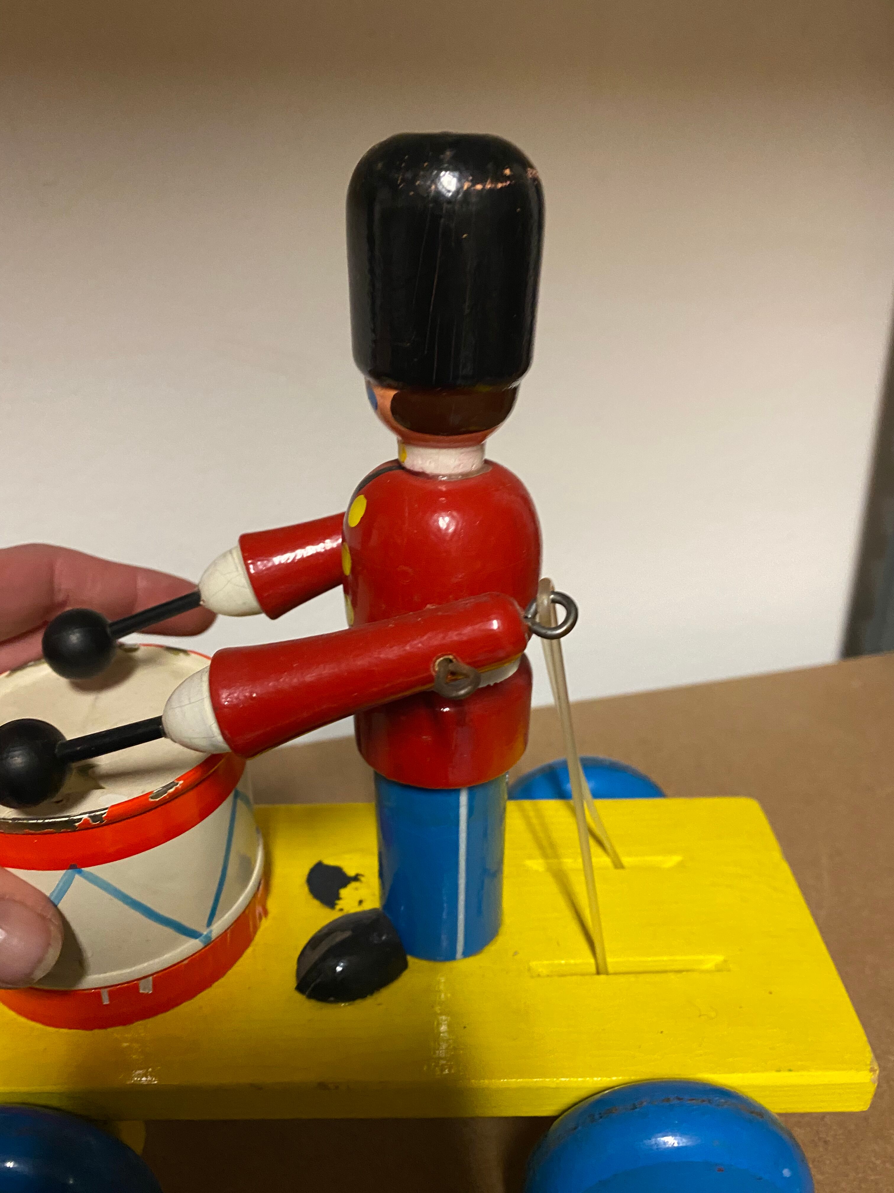 Old wooden toy to pull