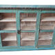 Burmese teak showcase with original blue patina