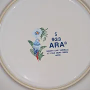 Lot 9 Deep Plates Porcelain Japan ARA S 933 Parrot & F Decor
