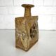 Brutalist stoneware vase with openwork decoration, Denmark, 1970.