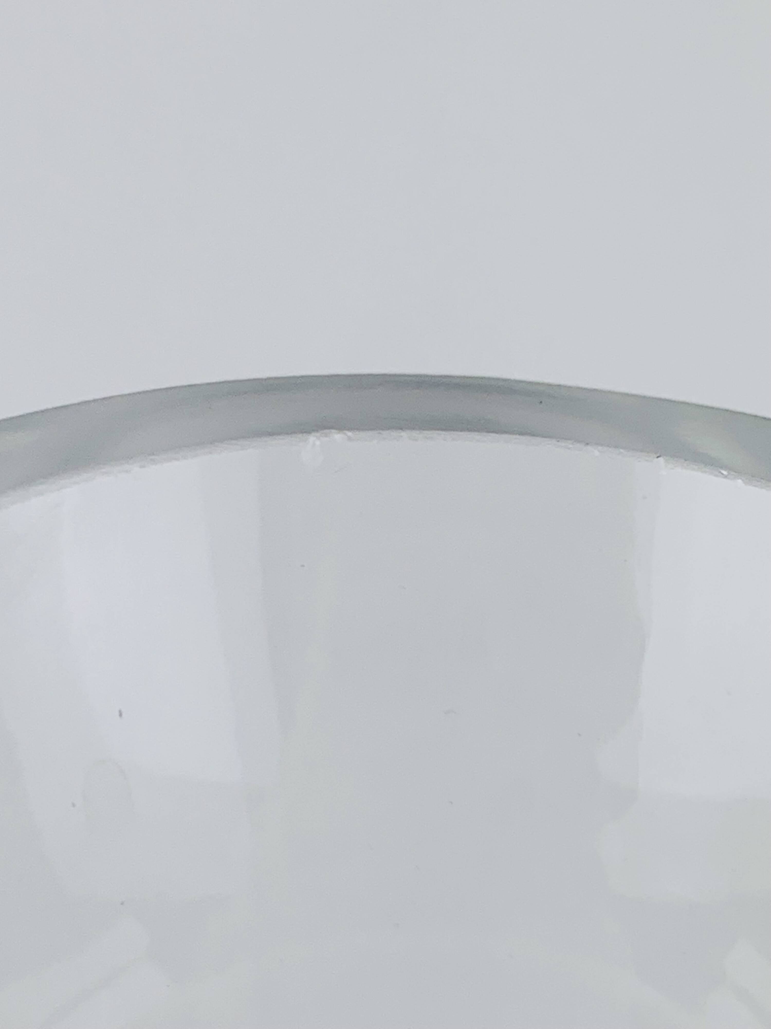 Organic style bamboo glass vase, vintage