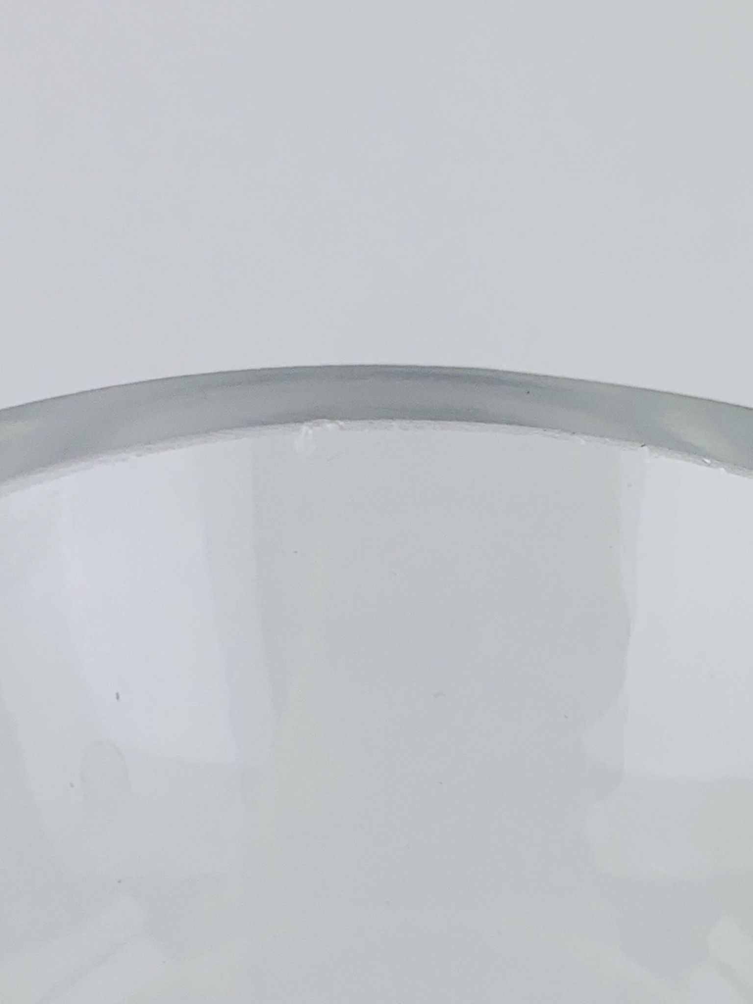 Vase vintage en verre en forme de bambou