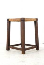 Wooden Stool - japandi style -vintage - mid century