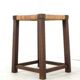 Wooden Stool - japandi style -vintage - mid century