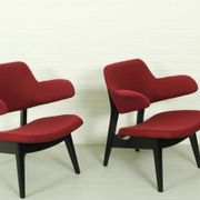 Pair of lounge armchairs by Louis van Teeffelen for Wébé – Dutch mid-century modern (1960s)