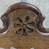 Set of 4 wooden and straw chairs
