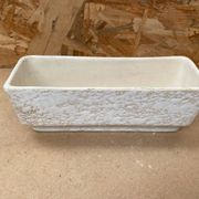 Antique vetter cactus pot white beige ceramic w. germany vintage