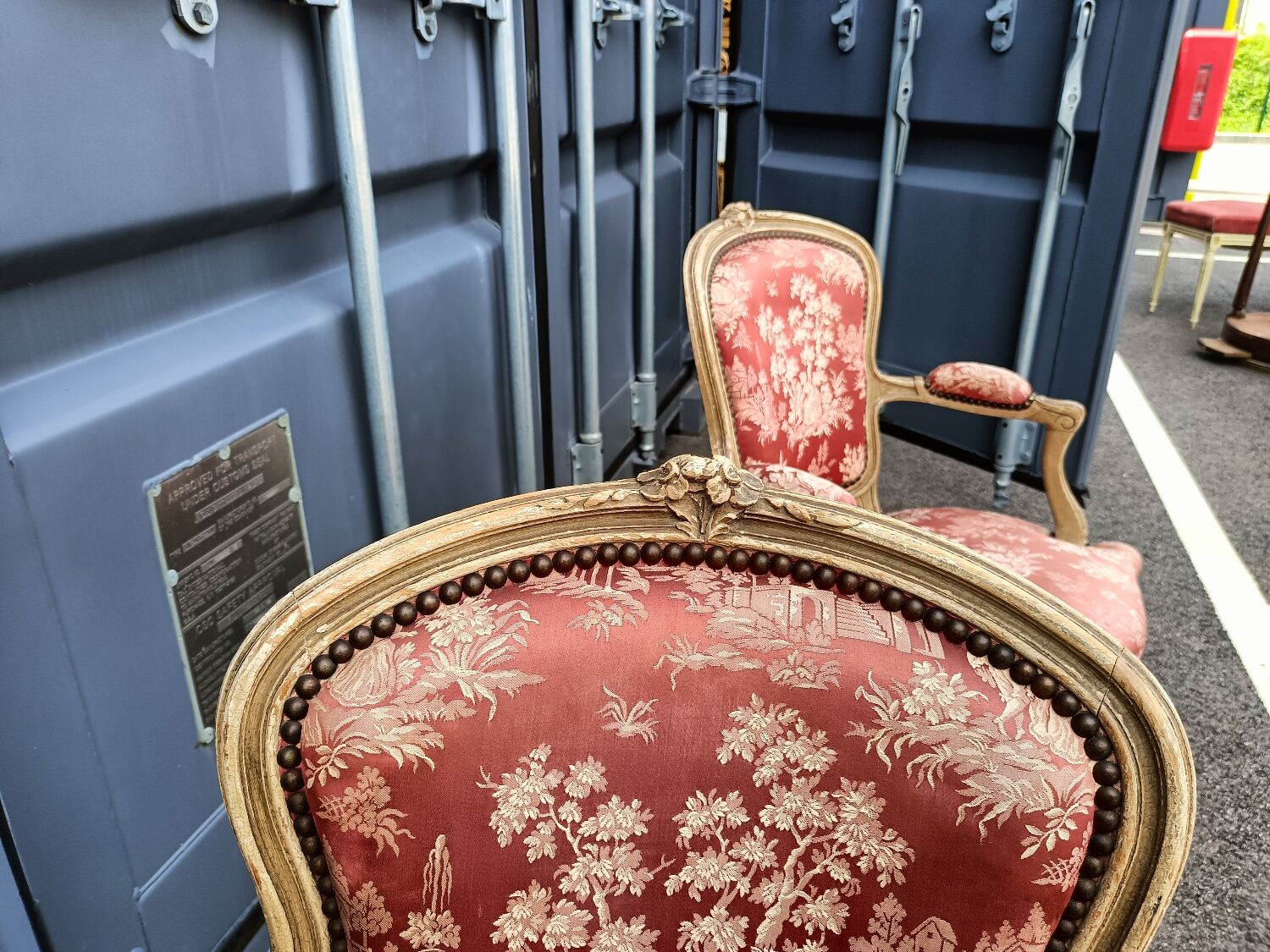 Pair of antique armchairs Louis XV style