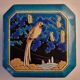 Large Longwy Art Deco bonbonnière 1925 – Cloisonné enamels – Decor per