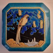 Large Longwy Art Deco bonbonnière 1925 – Cloisonné enamels – Decor per