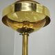 Pair of Brass and Amber Glass Floor Lamps from Kamenický Šenov, 1970s