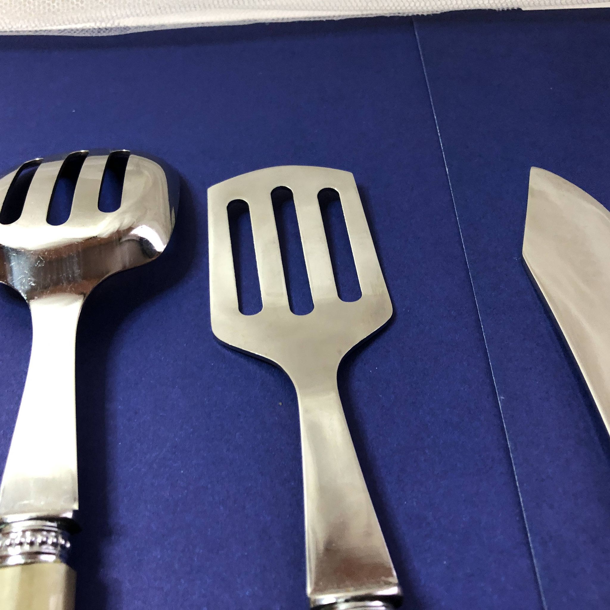 Set of 4 serving cutlery for fish