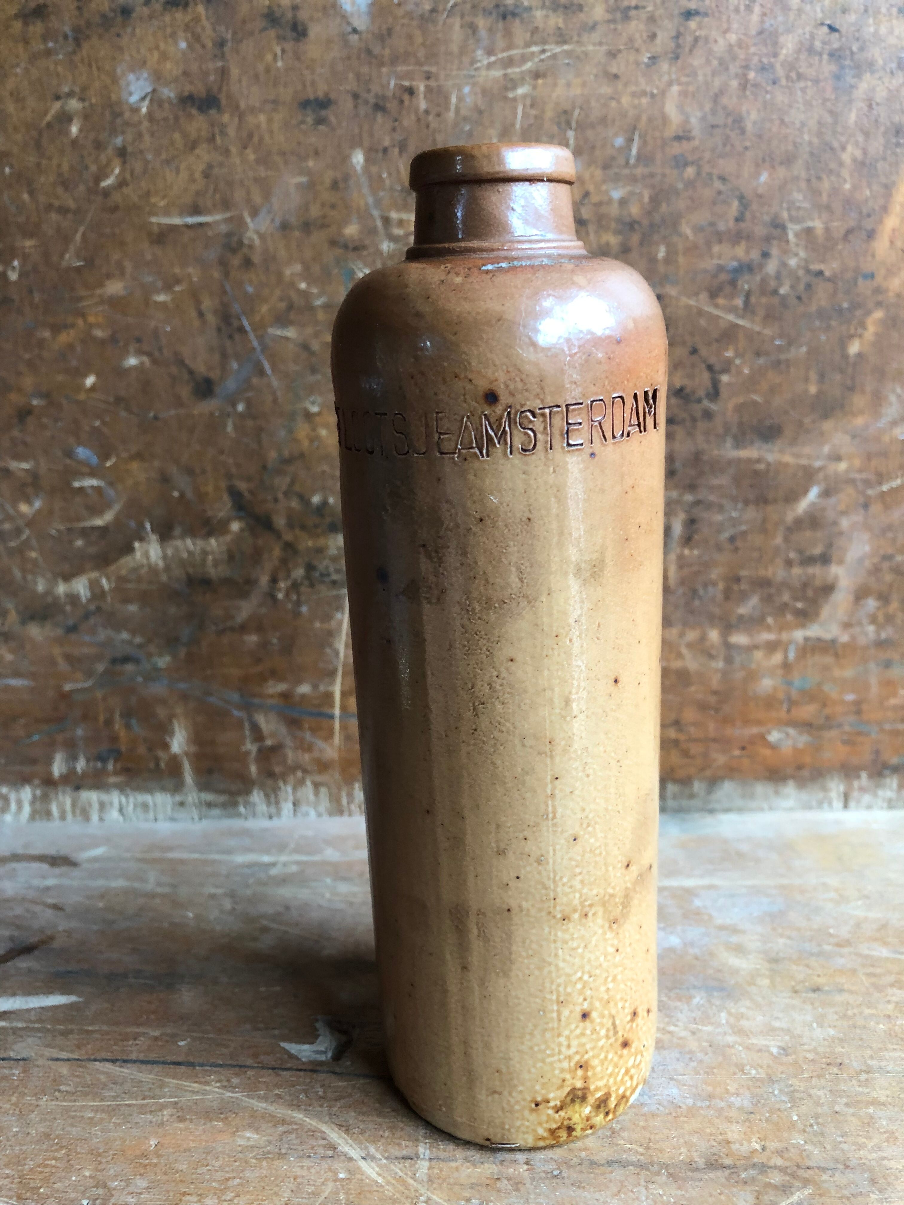 Old bottle sandstone erven lucas bols't lootsje amsterdam vintage