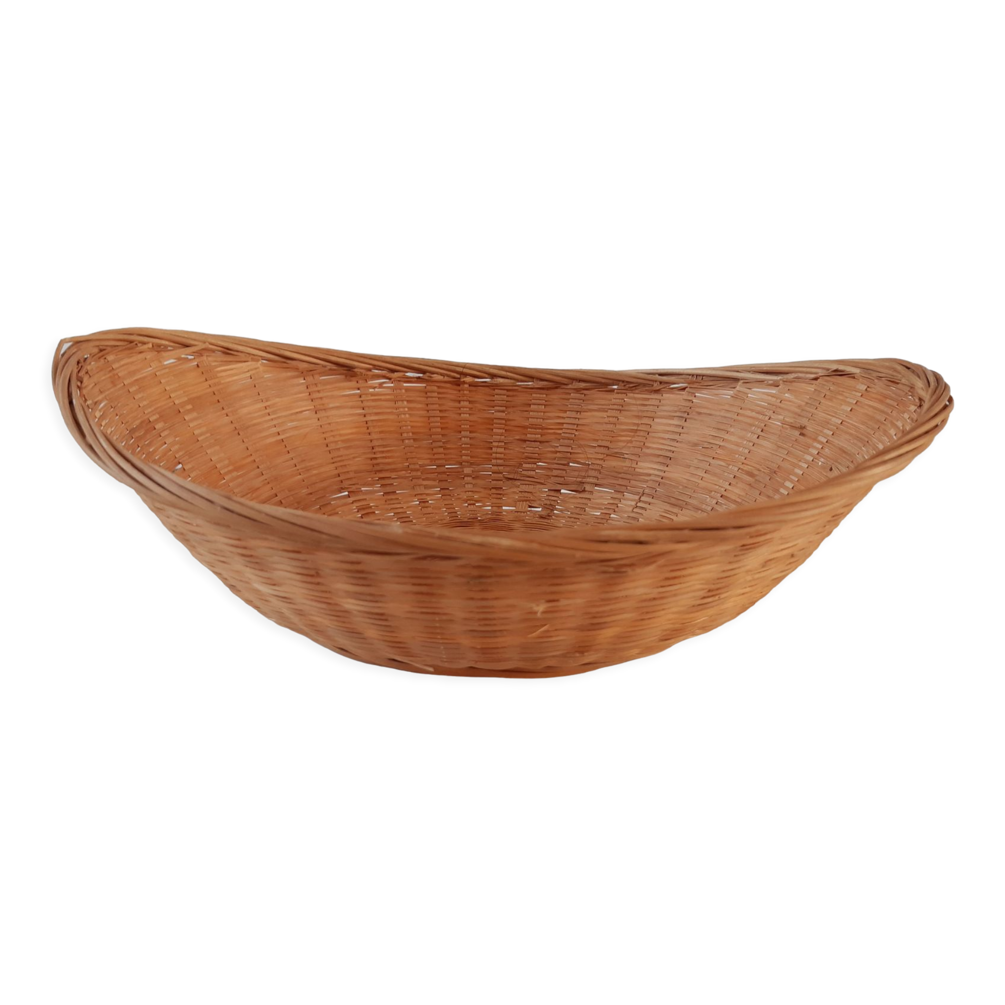 Rattan and wicker basket / basket 70s