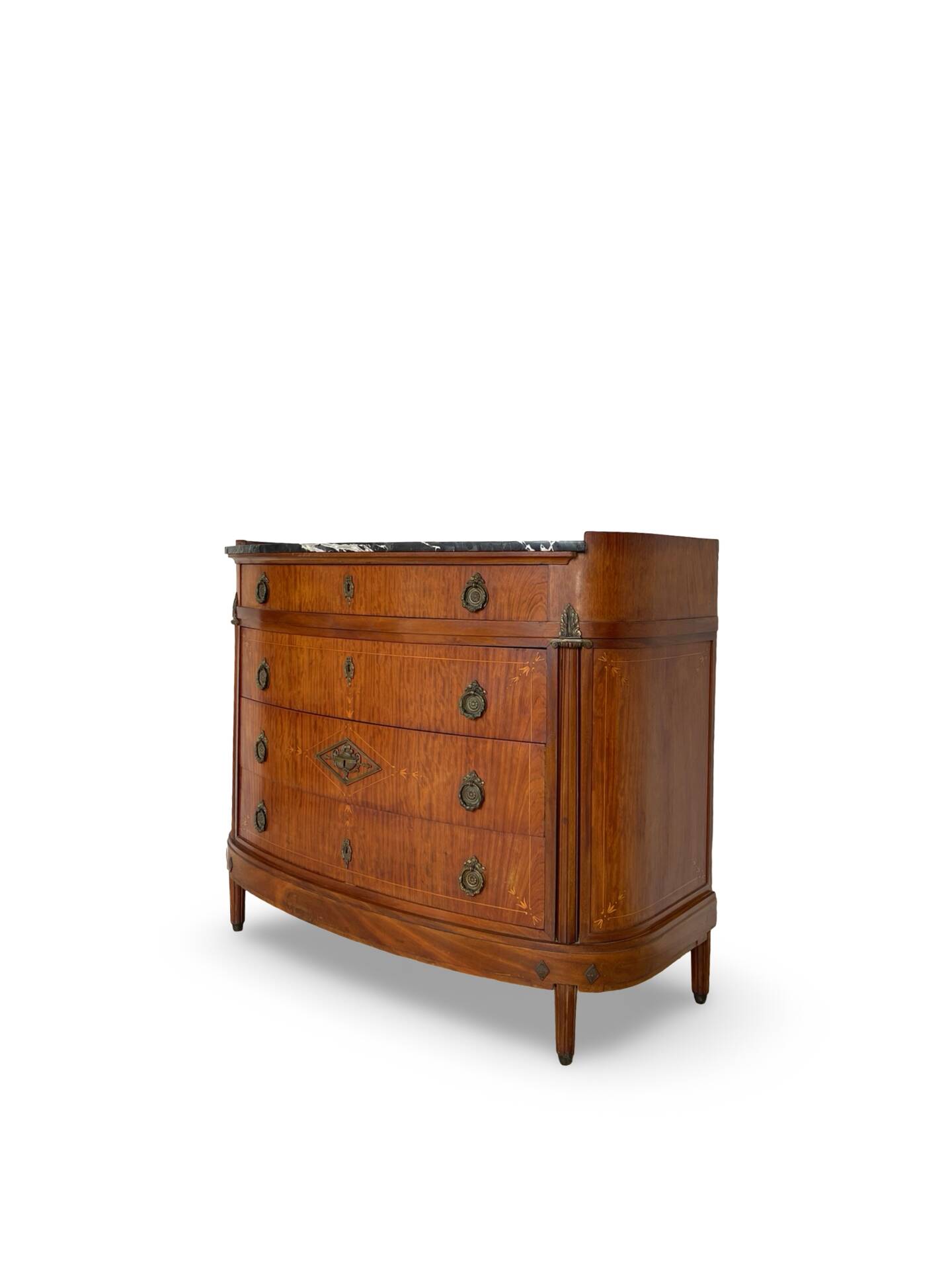 The demi-lune commode/ chest of drawers
