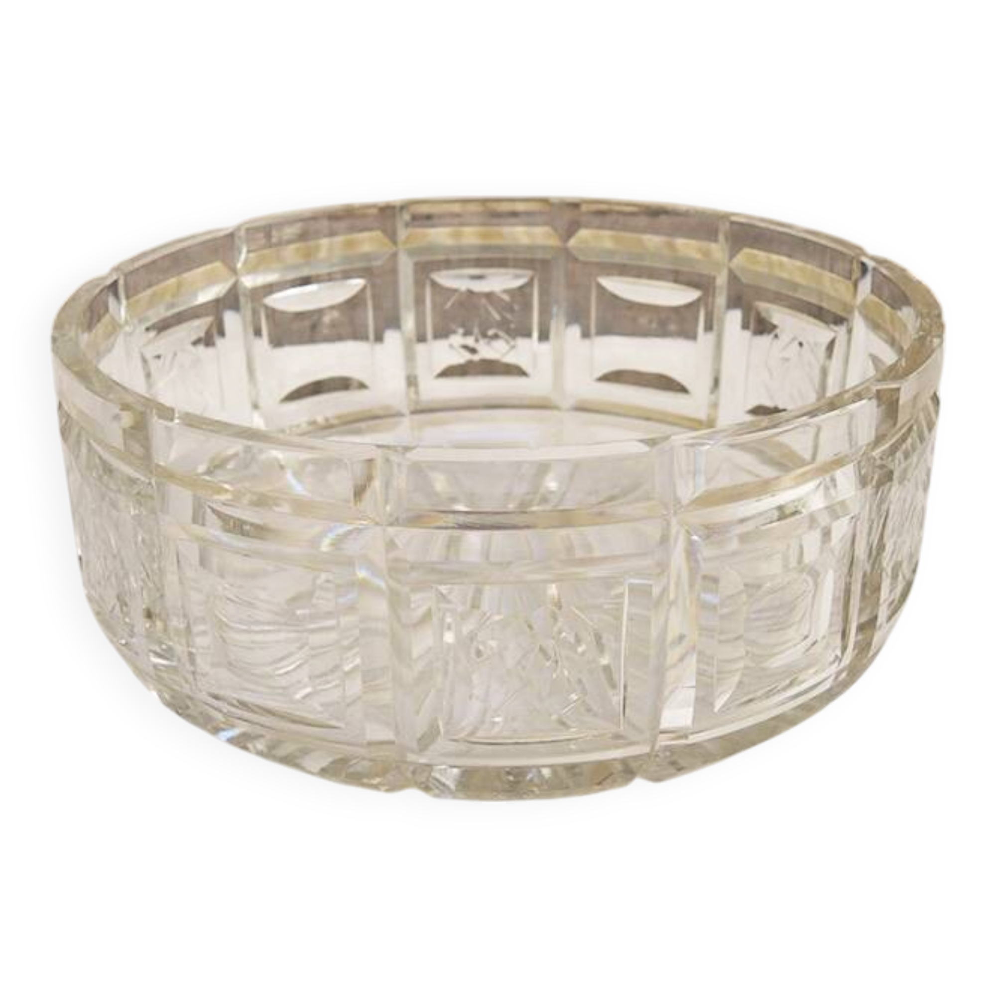 Antique Cut Crystal Salad Bowl