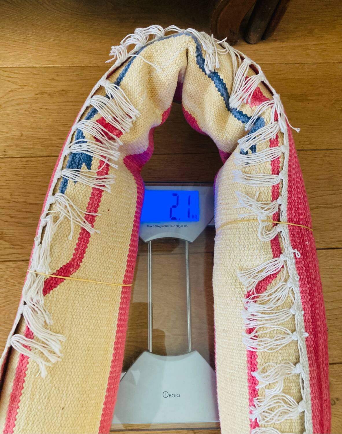 Kelim Collection cotton rug made in India, 20th century