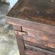 Antique Indonesian teak workbench with two drawers and stretcher H89.