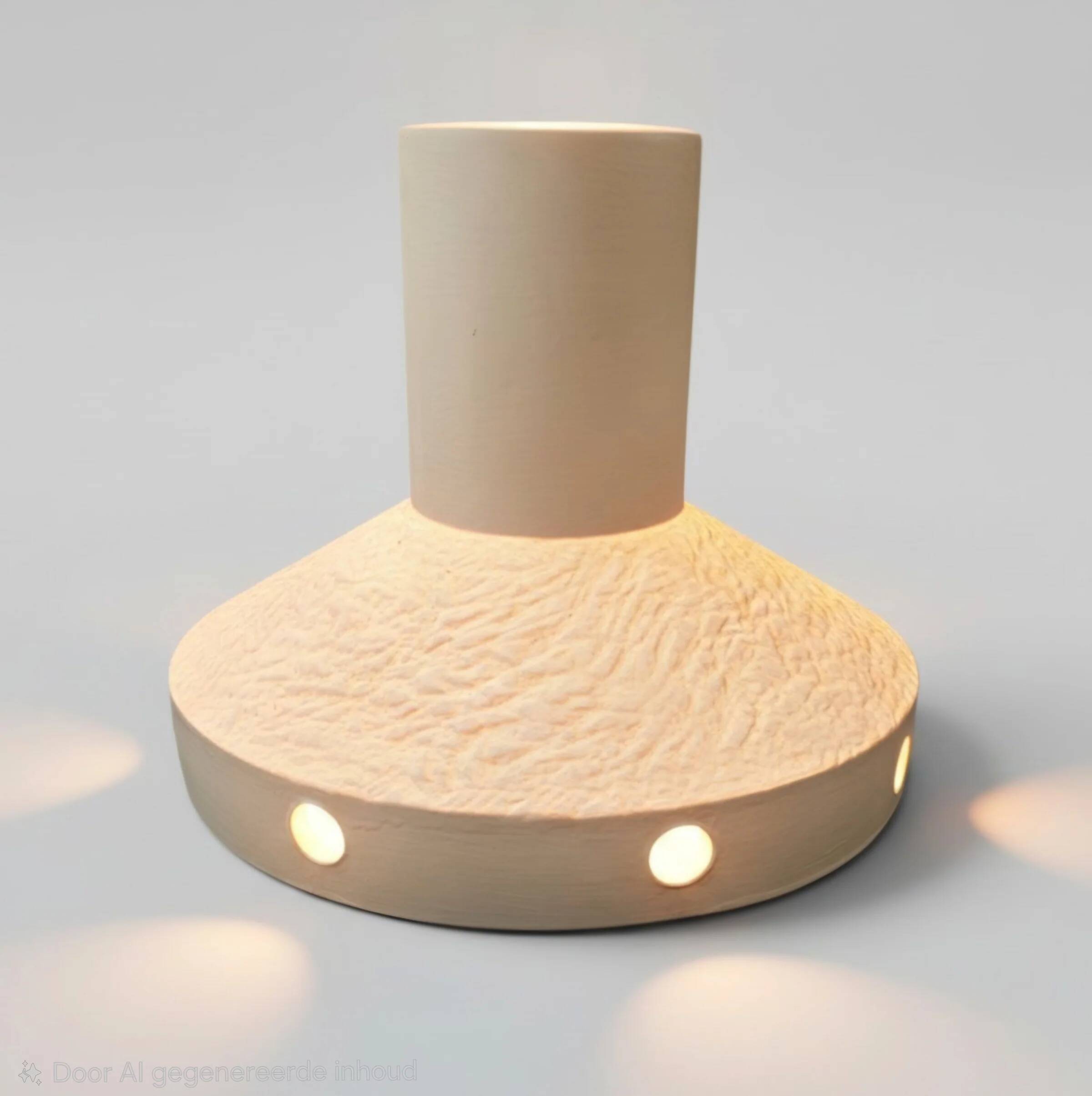 Lampe suspendue en céramique mate émaillée / années 1970