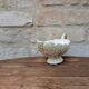 Ancienne saucière décor d'artichauds style barbotine