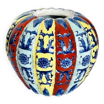 Small colorful ceramic ball vase, from China