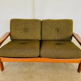 Canapé 2 personnes vintage rétro danois du milieu du siècle par Arne Wahl Iversen 1970