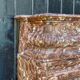 Louis XIV style fireplace in brown marble, 19th century