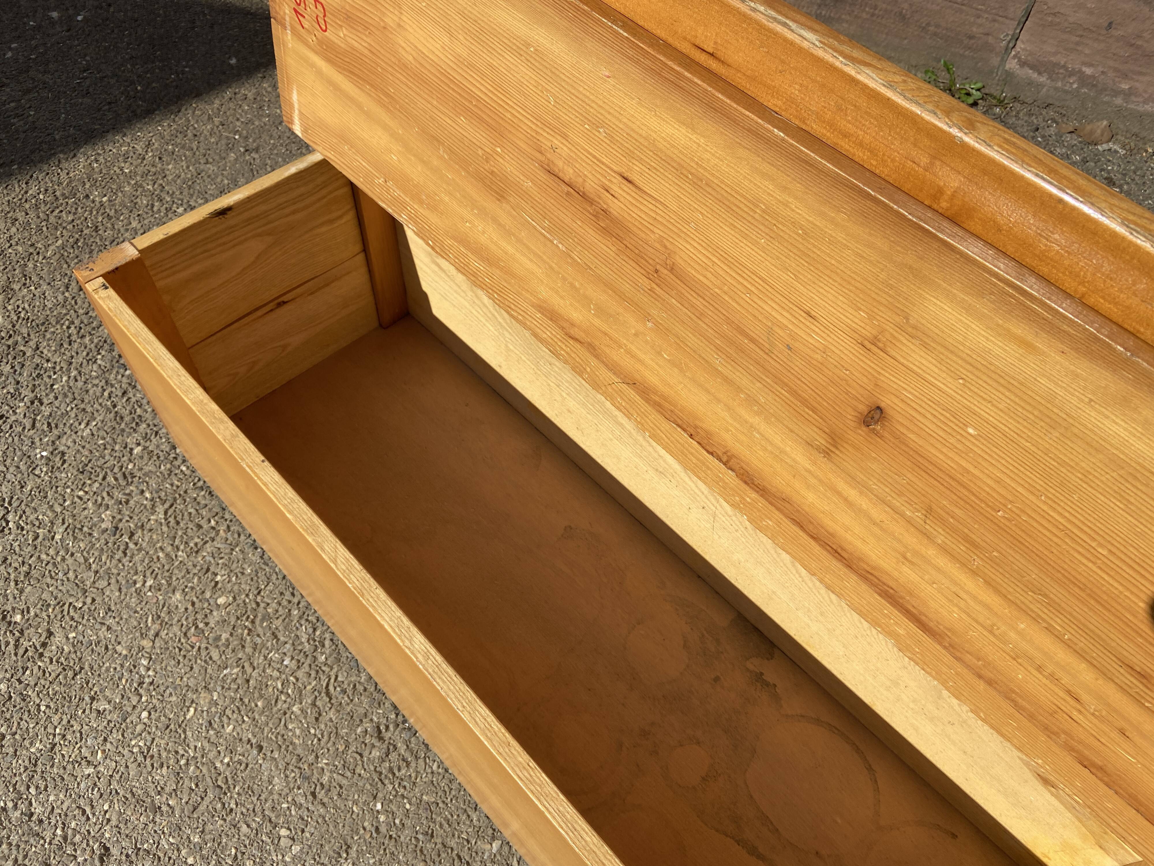 Vintage children's school chest bench 1980s