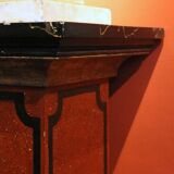 19th Century Italian Faux Marble Lacquer Architectural Pedestals or Columns, Set of 2
